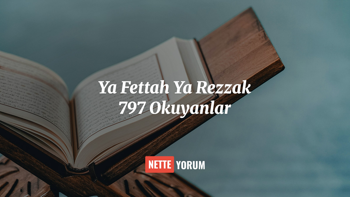 Ya Fettah Ya Rezzak 797 Okuyanlar